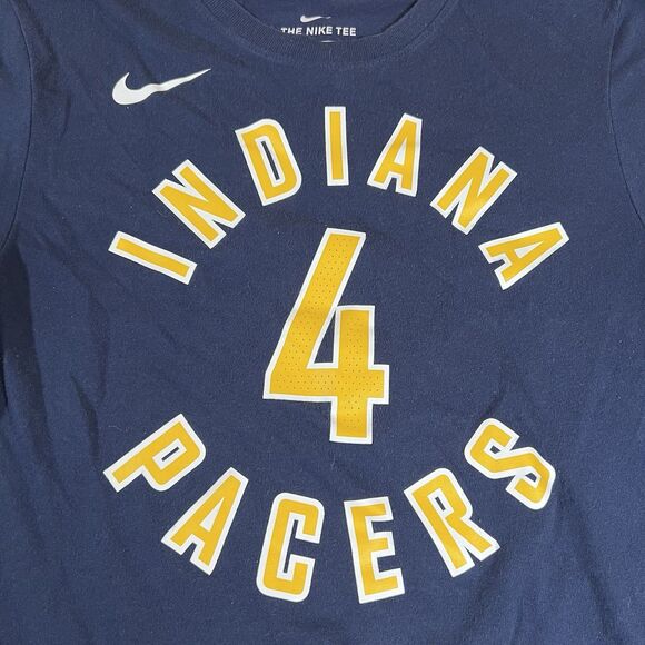 Nike Dri Fit Indiana Pacers Victor Oladipo #4 Short Sleeve T-Shirt Men's Small - Picture 3 of 5